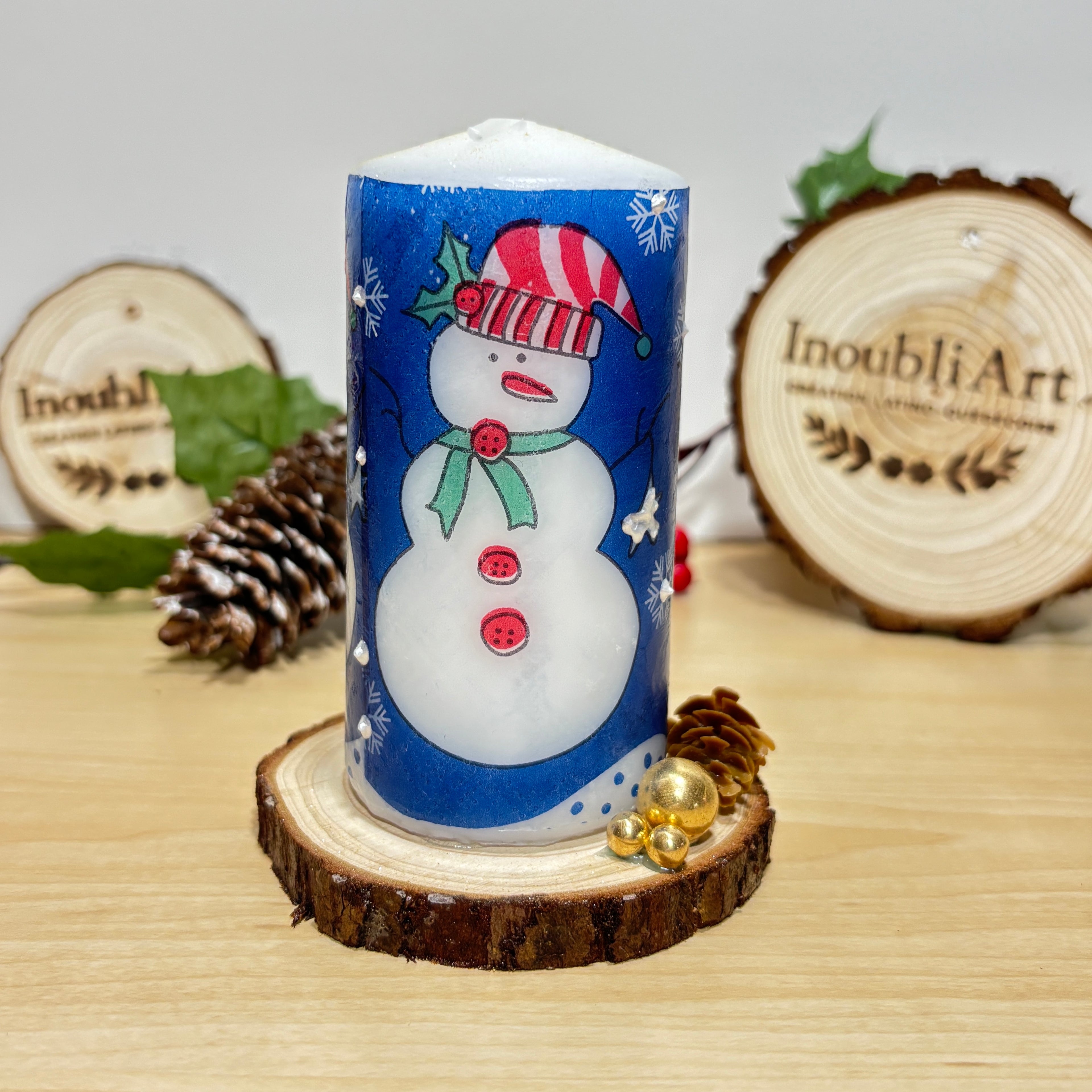 Bougie décorative pilier