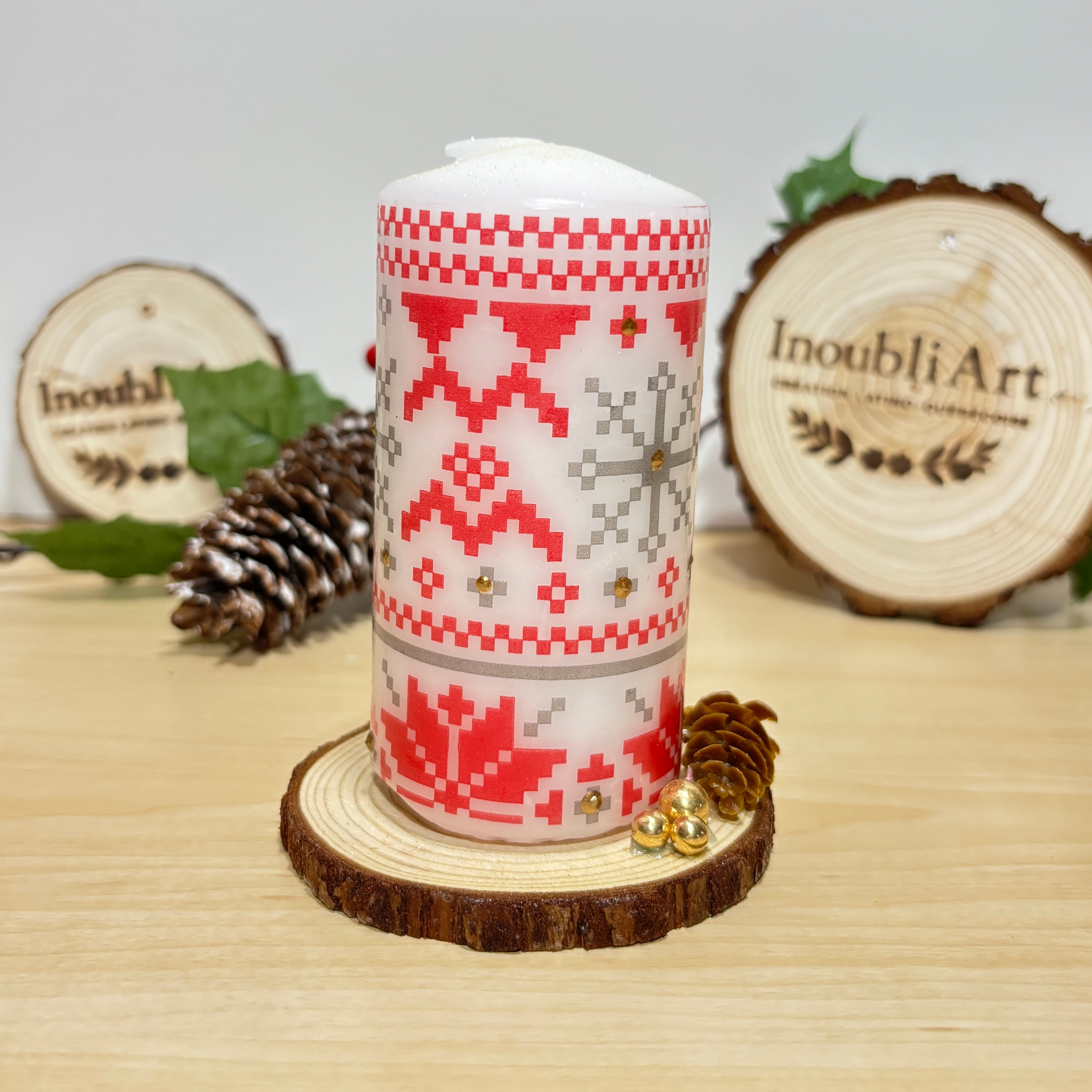 Bougie décorative pilier