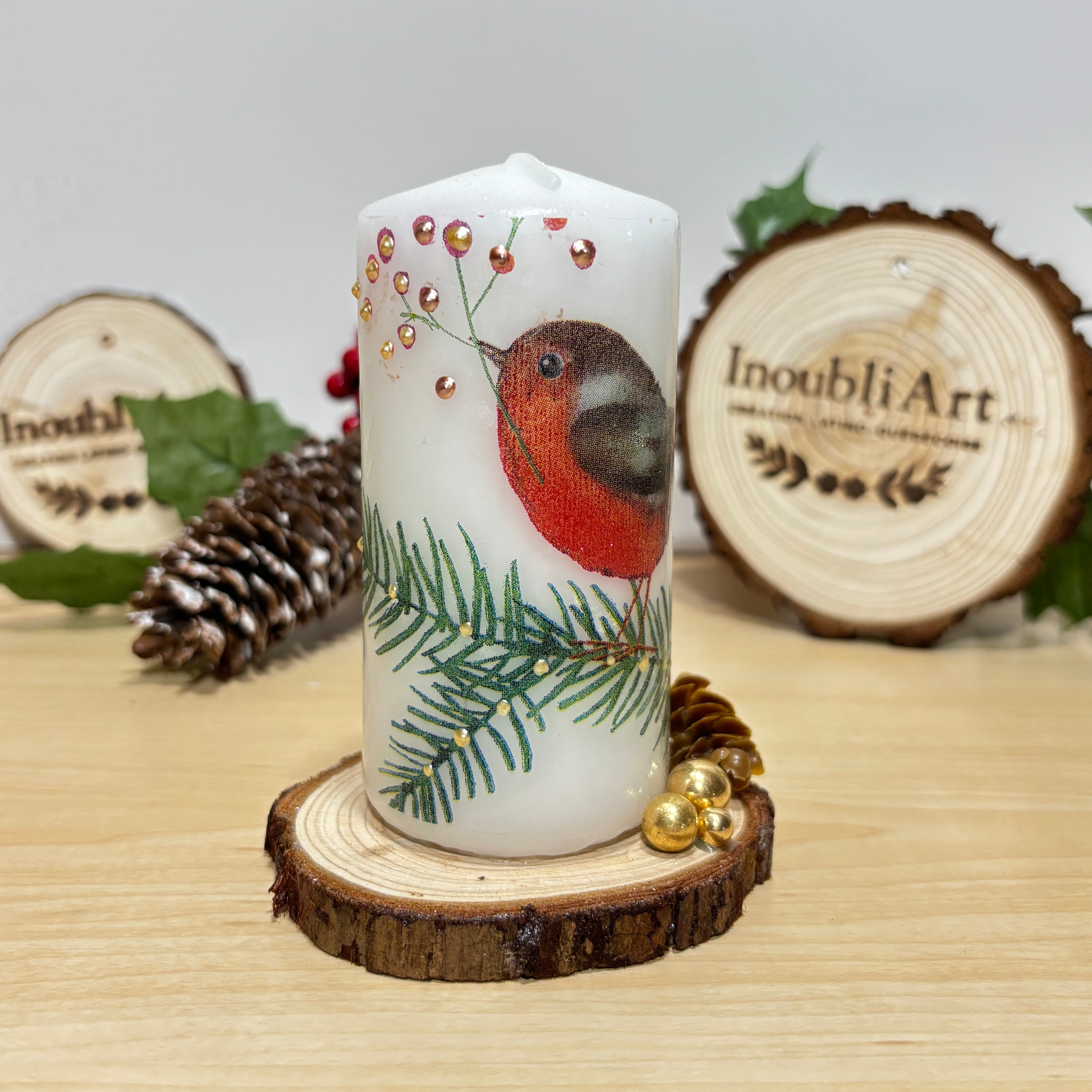 Bougie décorative pilier