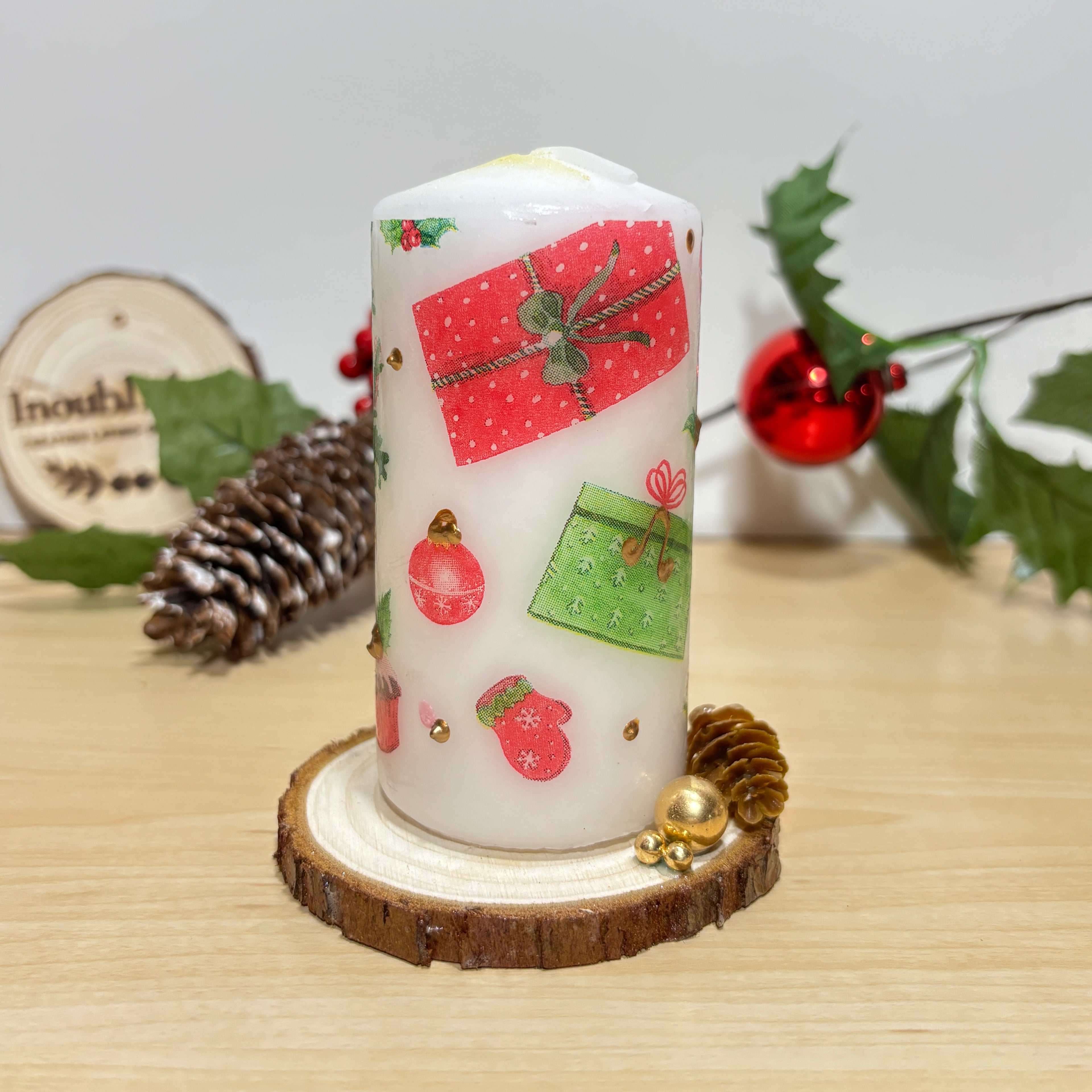 Bougie décorative pilier