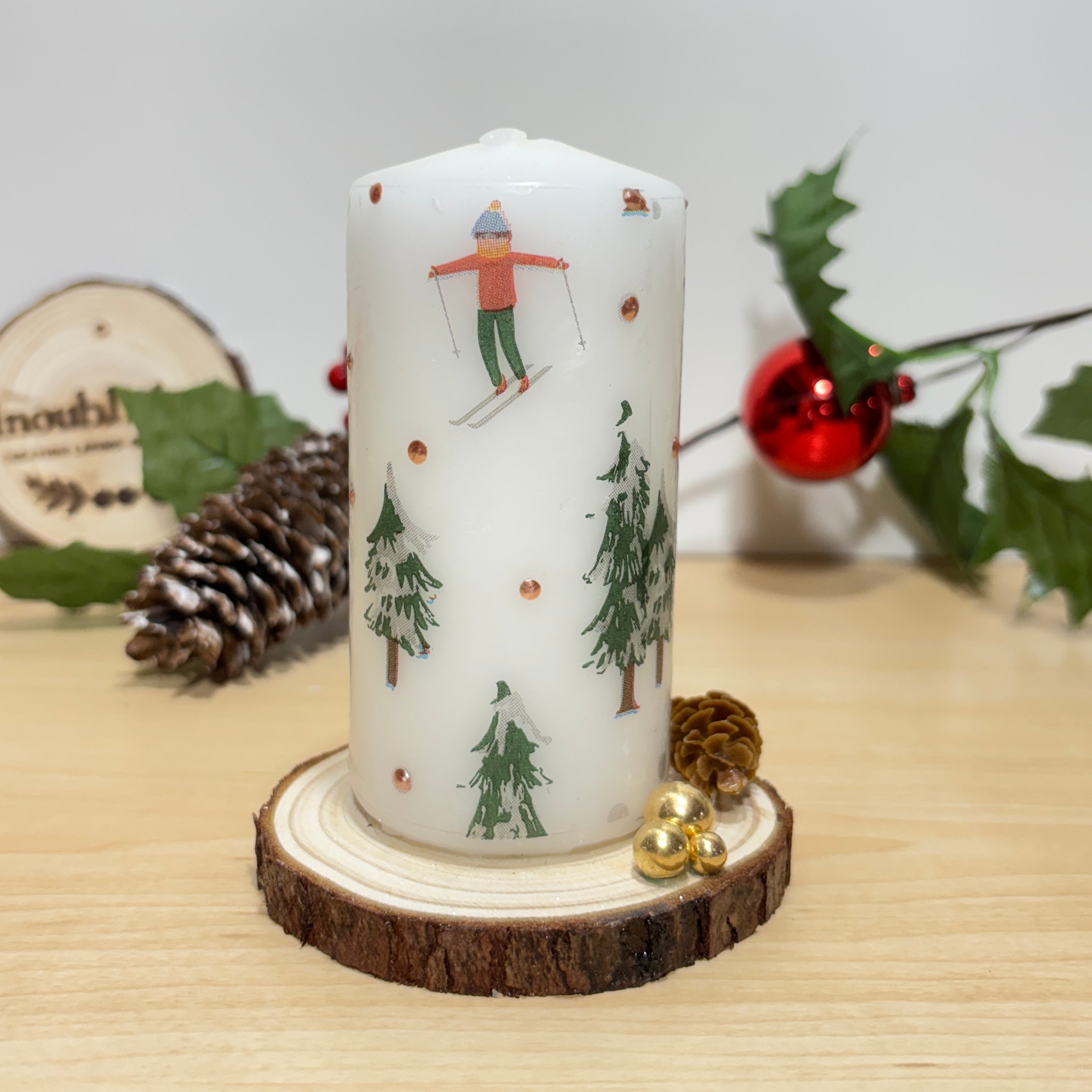 Bougie décorative pilier