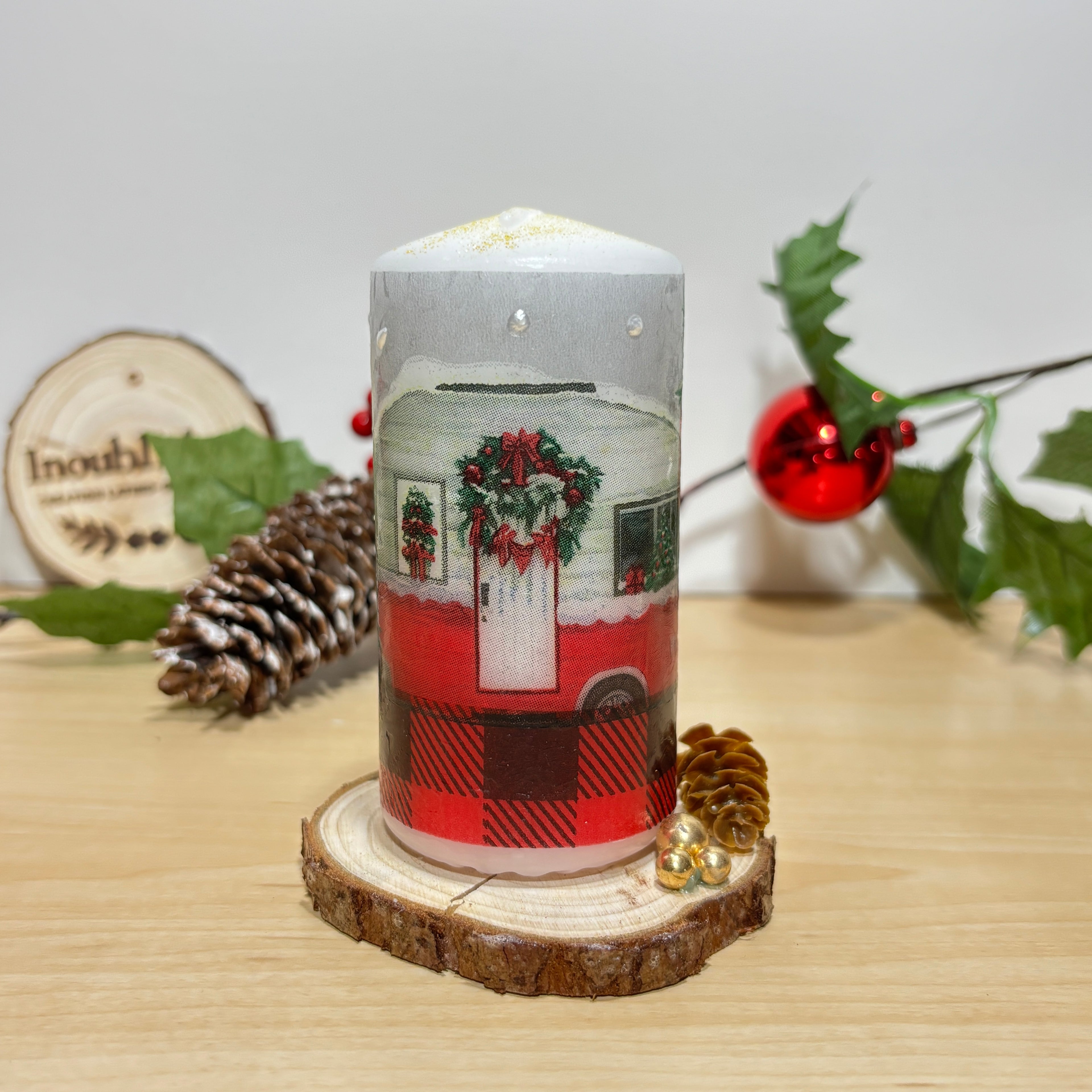 Bougie décorative pilier