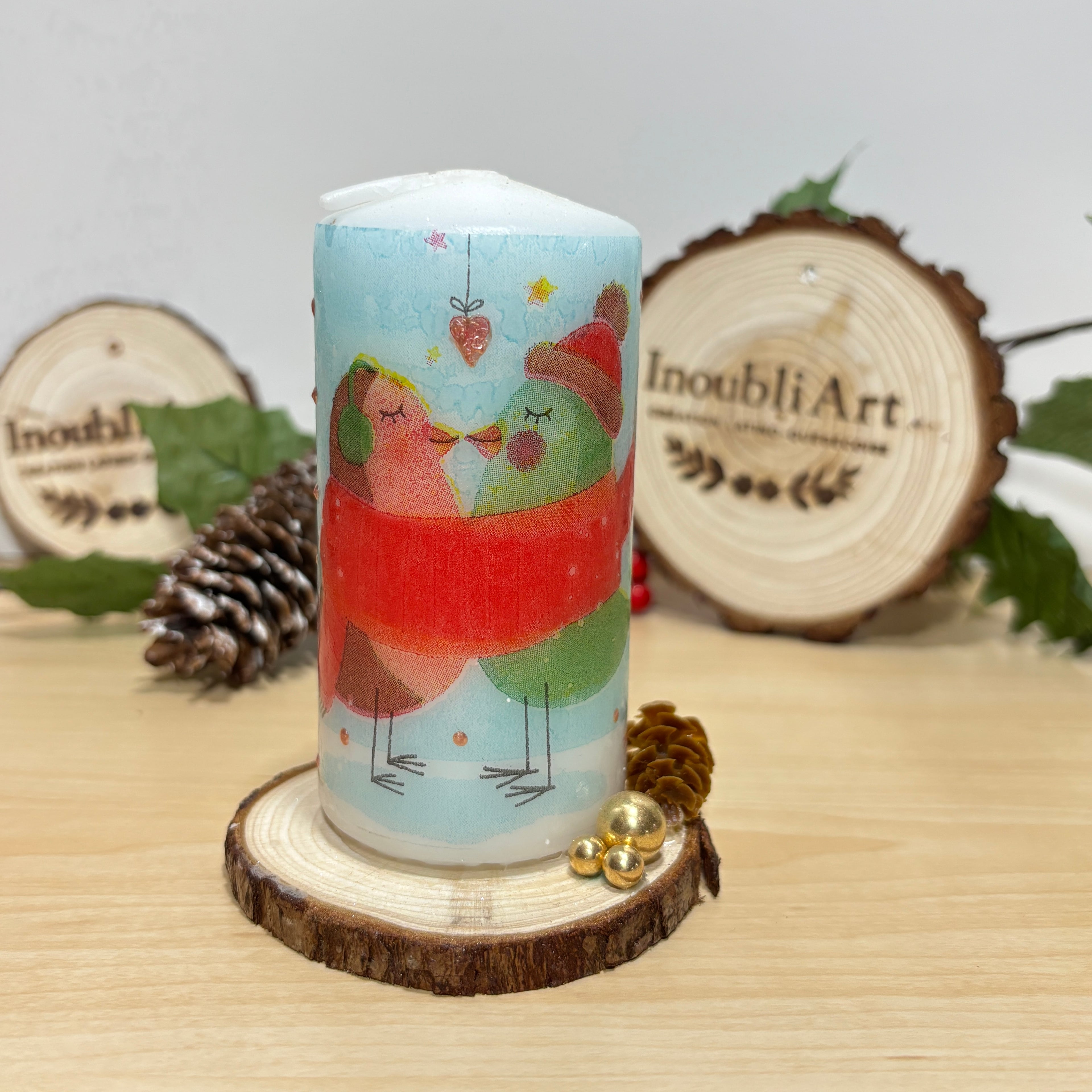 Bougie décorative pilier