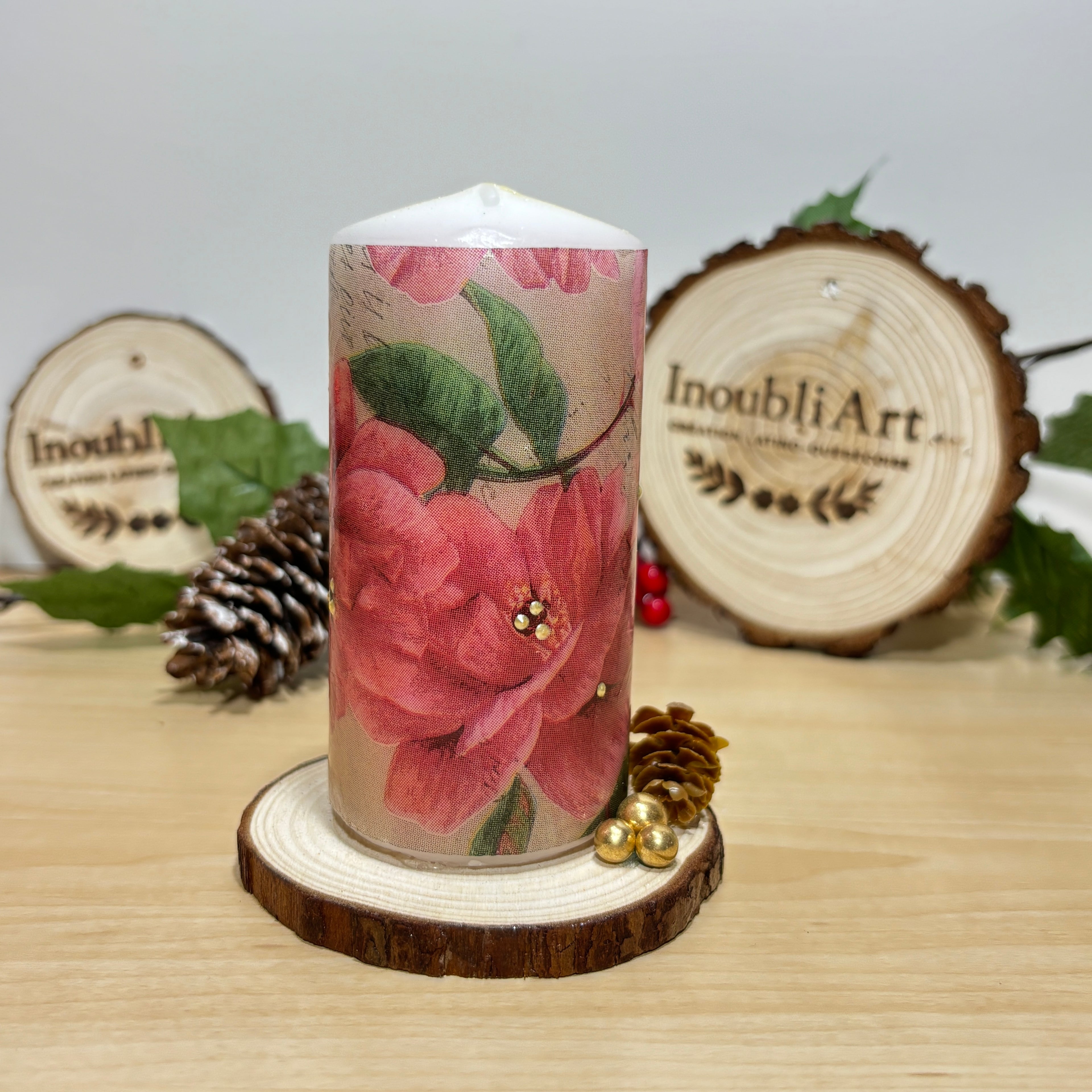 Bougie décorative pilier