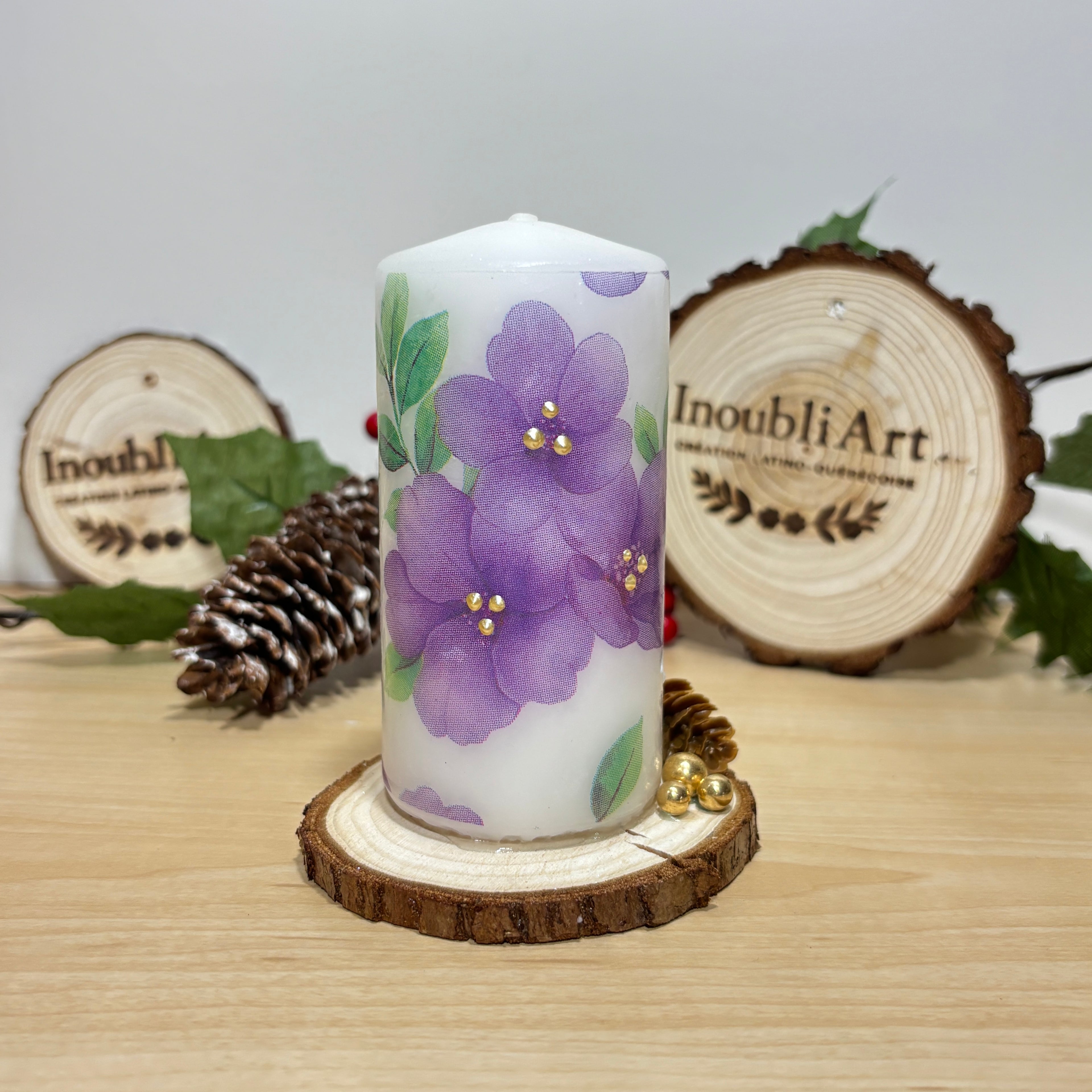 Bougie décorative pilier