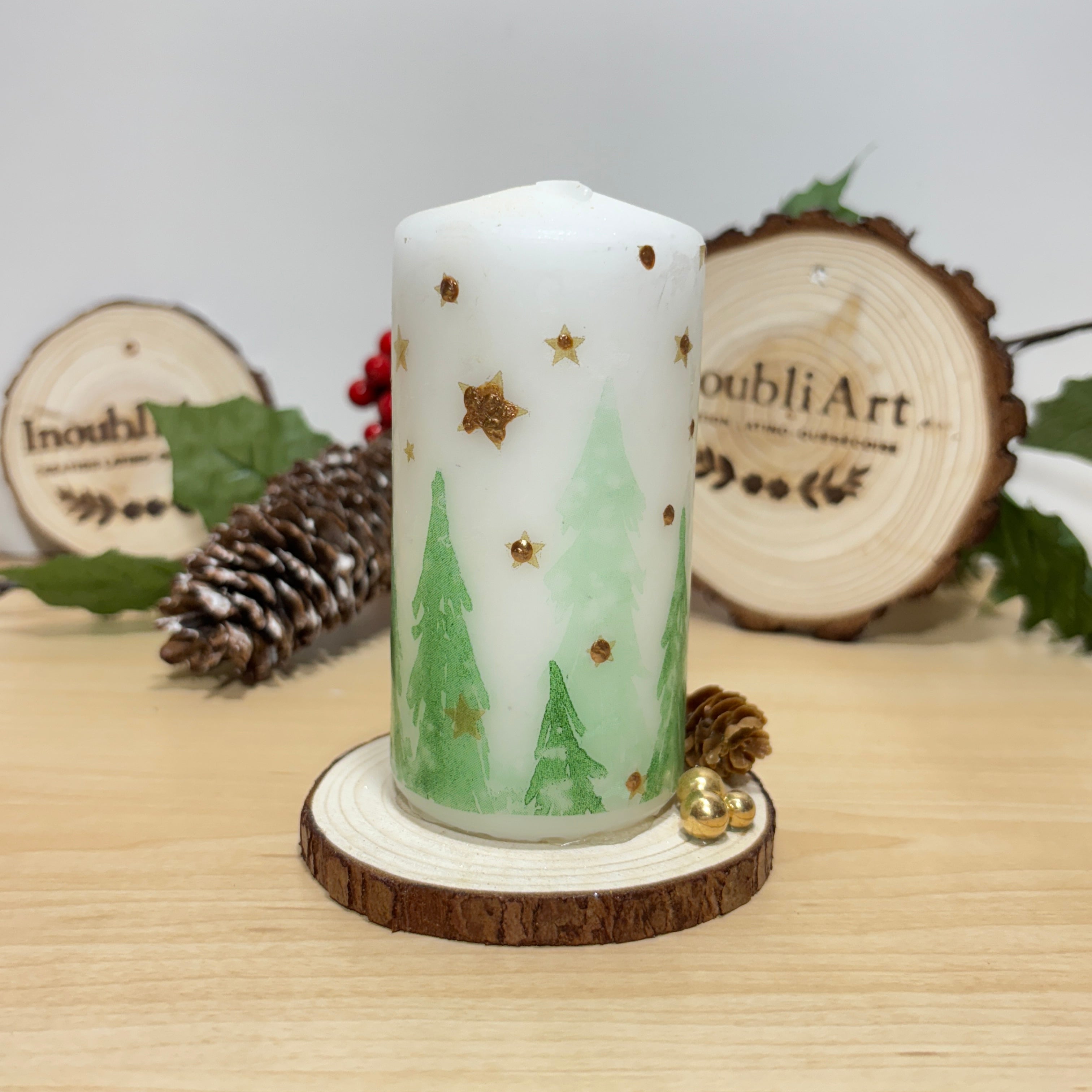 Bougie décorative pilier