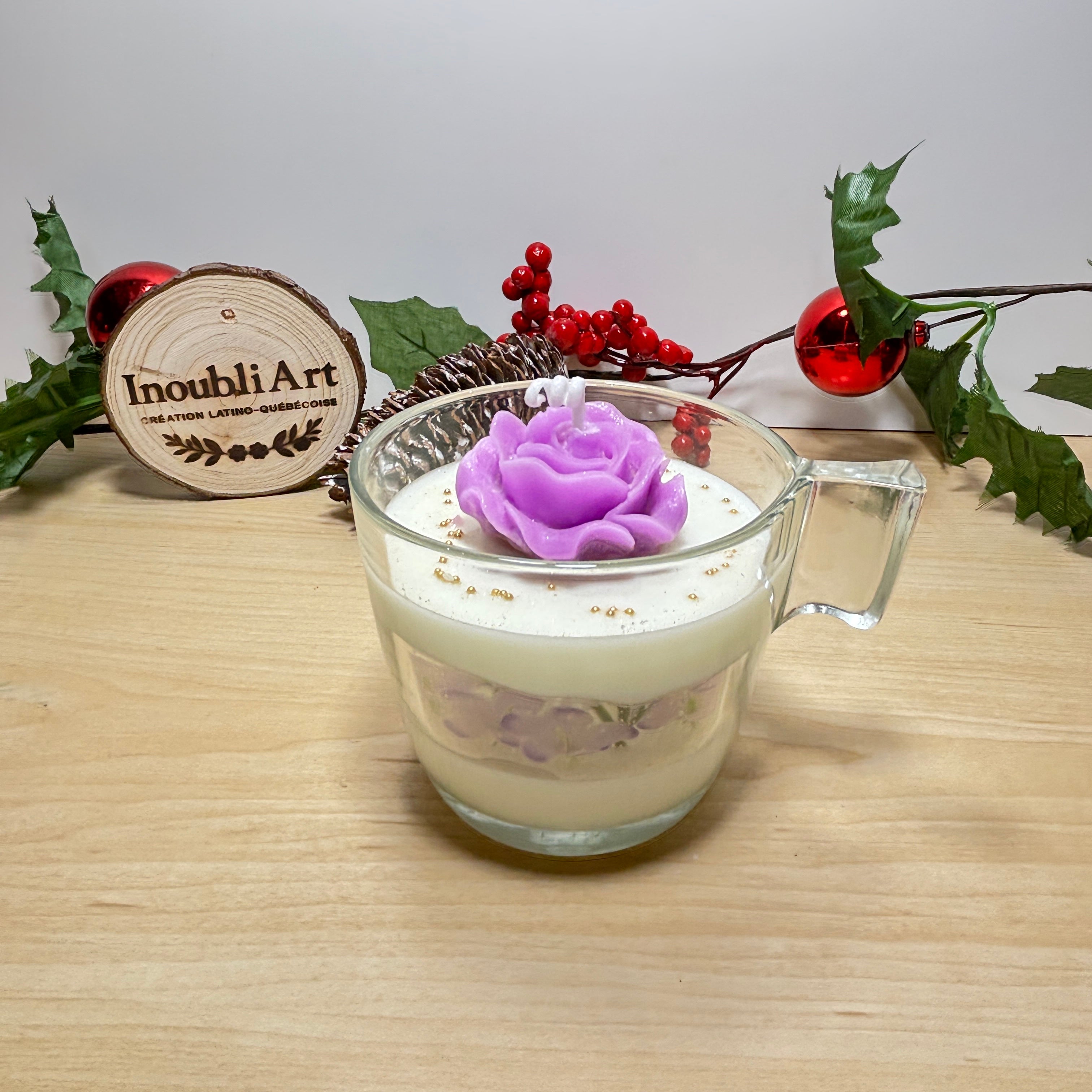 Bougie nature cristalline