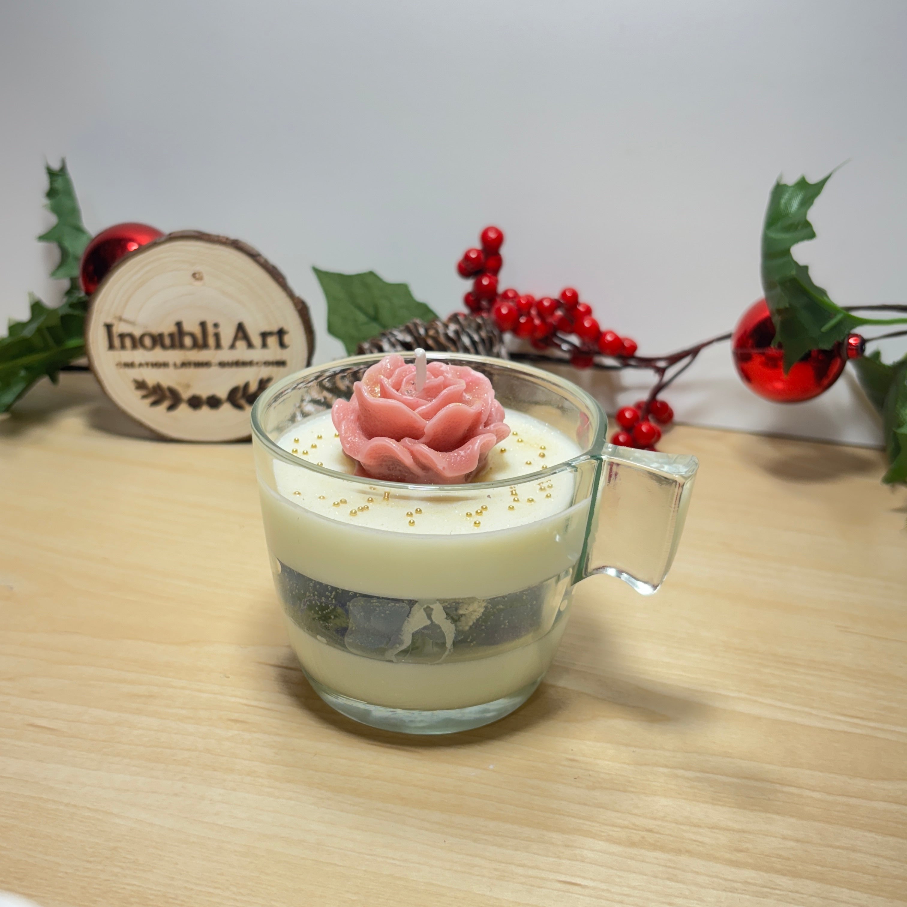 Bougie nature cristalline