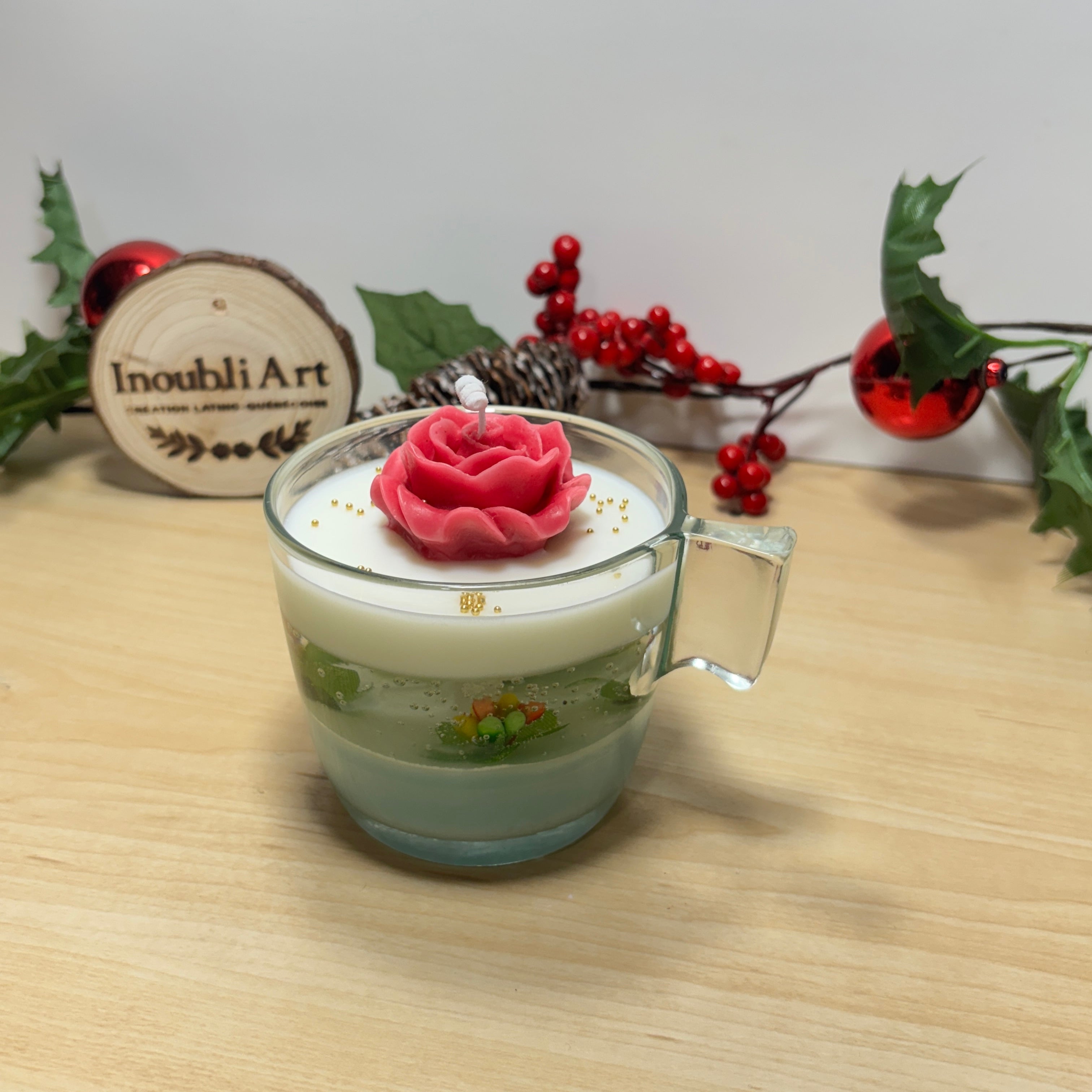 Bougie nature cristalline