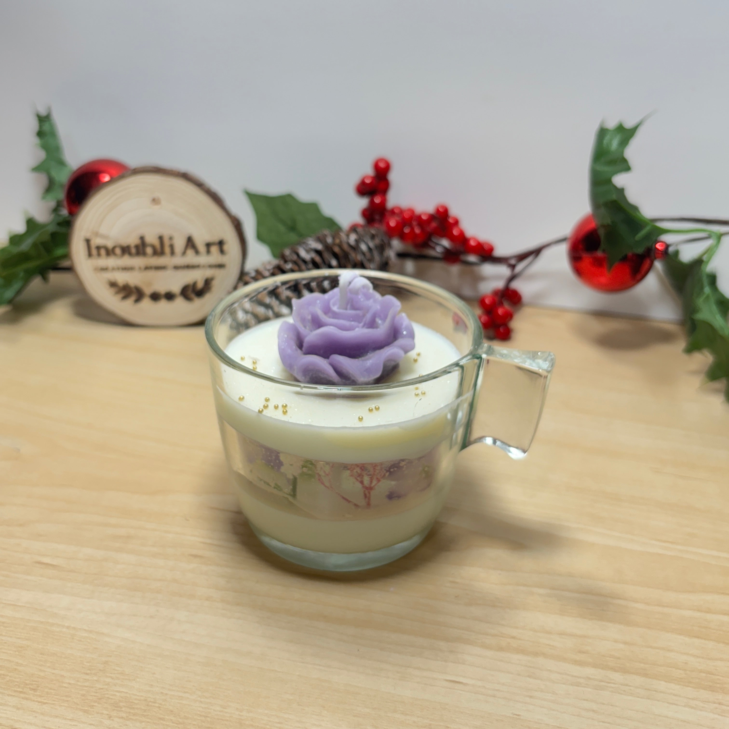 Bougie nature cristalline